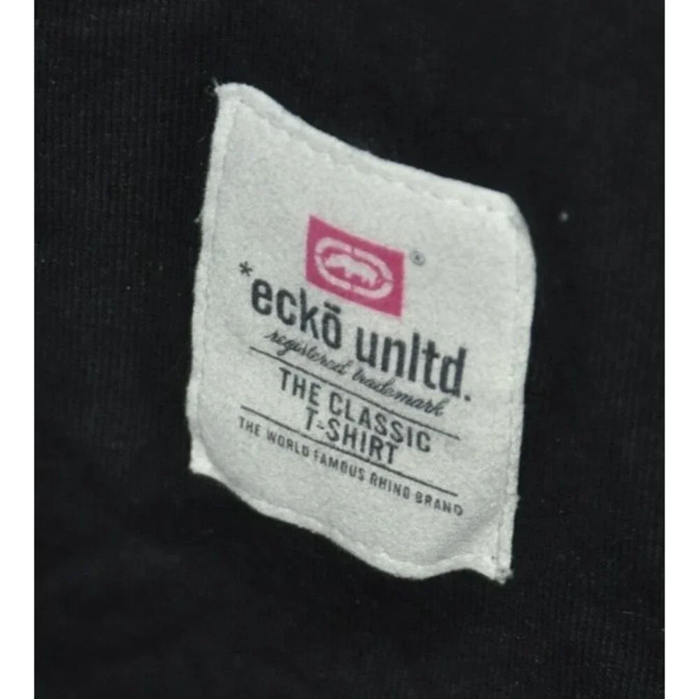 Ecko Unltd T Shirt Mens XL Black Rhino 100% Cotton - Picture 6 of 6